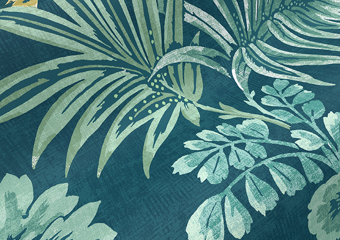 Leopard, Teal - Roller Blind - Image 4